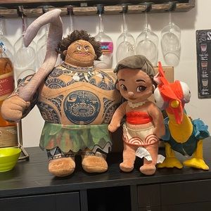 Disney plush LOT moana -hei hei moves